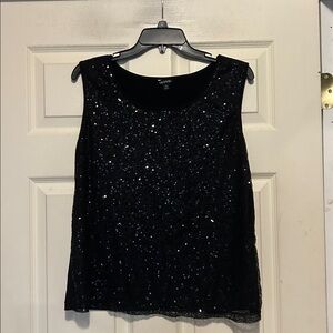 George Sequined Top Size Large Black